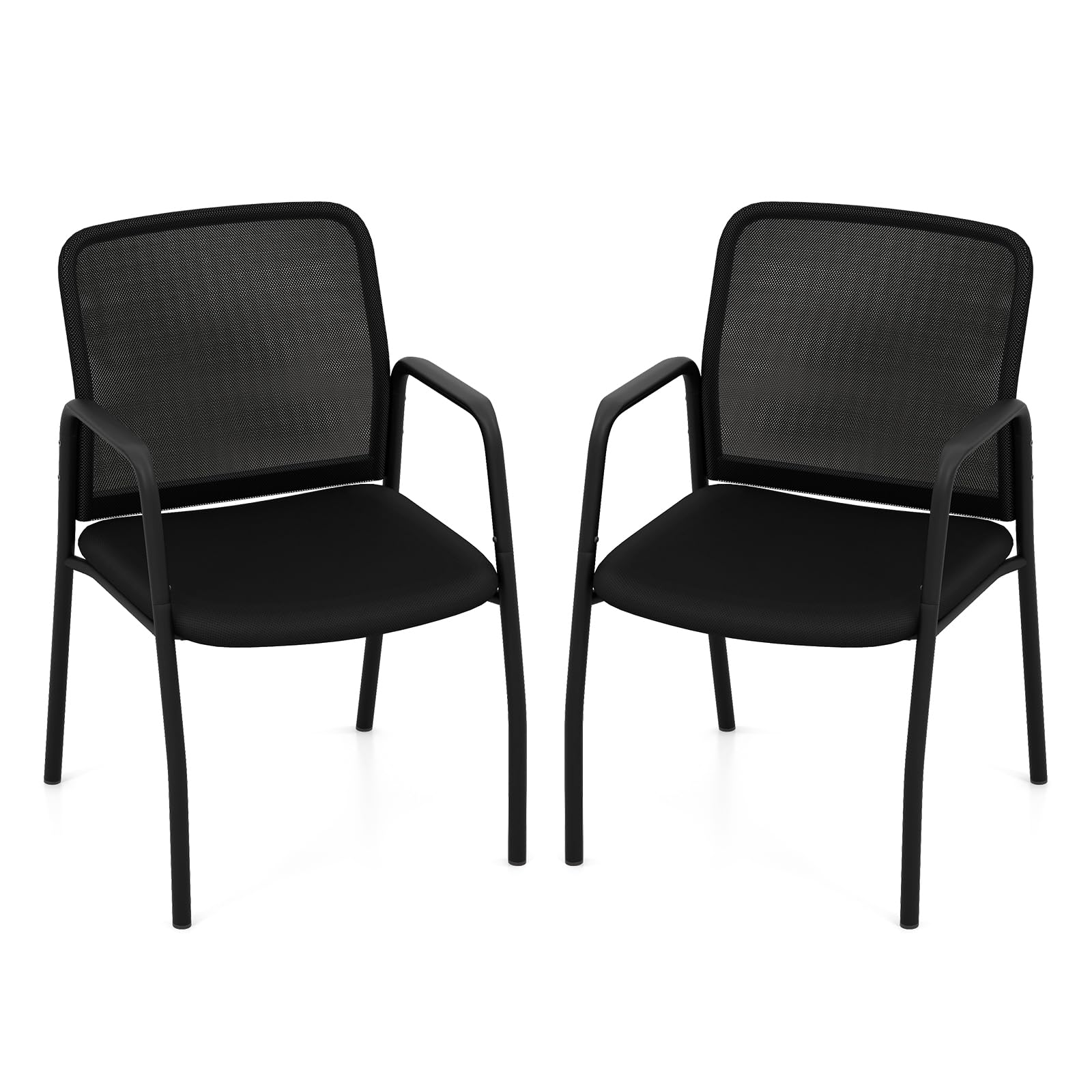 Tangkula Conference Chairs, Office Guest Chairs with Ergonomic Mesh Backrest